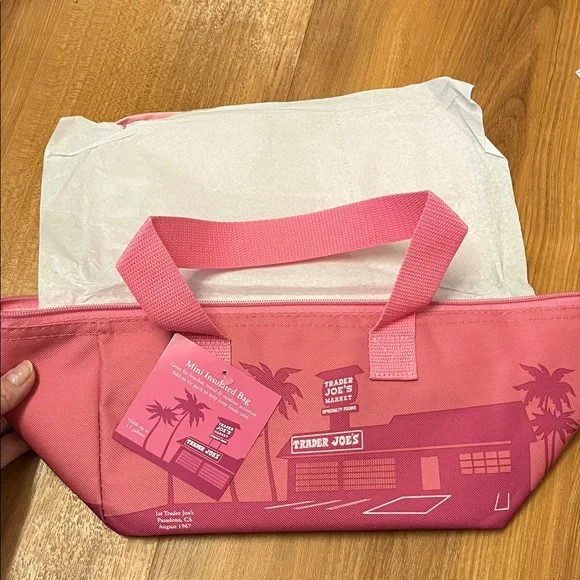 Trader Joe's Pink Tote Bag - Picture 1 of 2